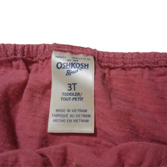 OSHKOSH B'gosh Toddler Girls Short Sleeve Square Neck T-Shirt Size 3T - Picture 3 of 6